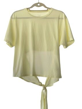 A new day, cotton T-shirt, with cut out back tie detail, size large